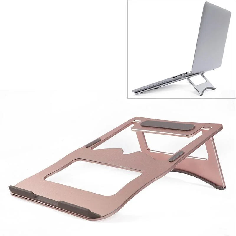 Portable Aluminum Laptop Stand - Simple & Stylish - Rose