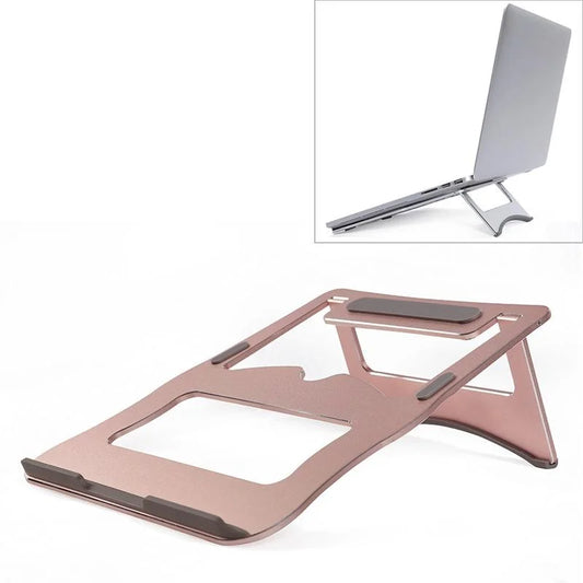 Portable Aluminum Laptop Stand - Simple & Stylish - Rose