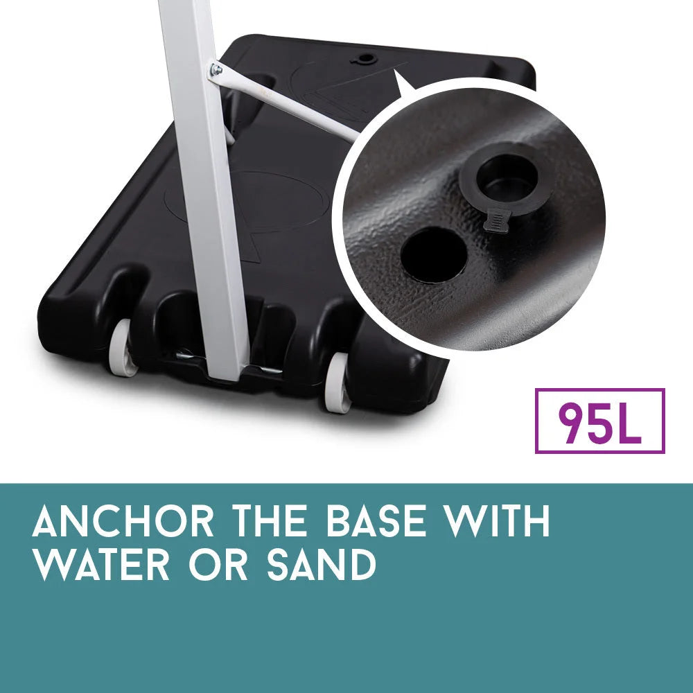 Portable Basketball Hoop Stand System Height Adjustable Net