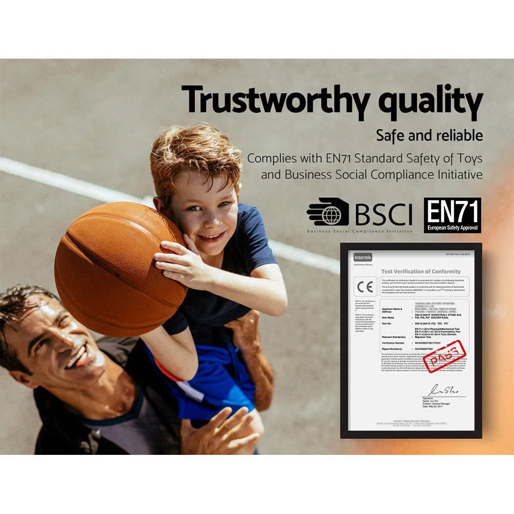 Portable Basketball Stand Hoop System 2.1M - Adjustable Rim