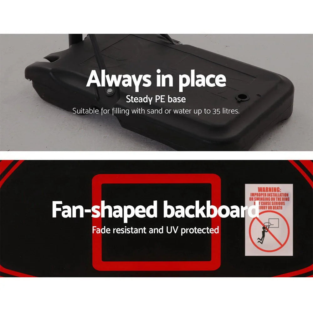 Portable Basketball Stand Hoop System 2.1M - Adjustable Rim