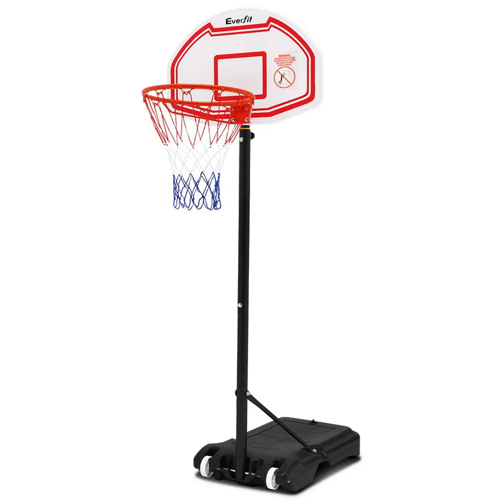 Portable Basketball Stand System Hoop Height Adjustable Net