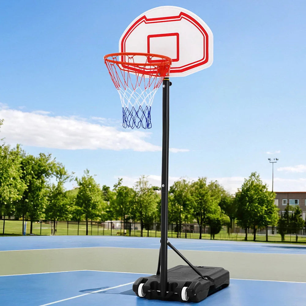 Portable Basketball Stand System Hoop Height Adjustable Net