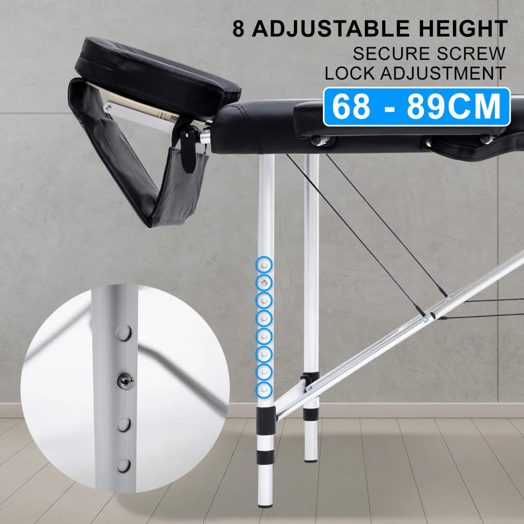 Portable Beauty Massage Table Bed Therapy Waxing 2 Fold