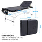 Portable Beauty Massage Table Bed Therapy Waxing 3 Fold