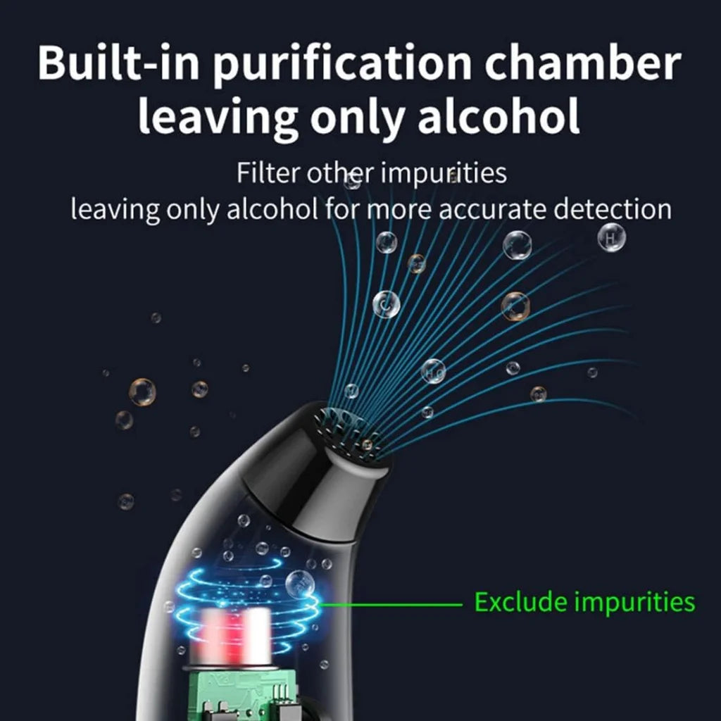 Portable Breathalyzer with Display Rechargeable Digital