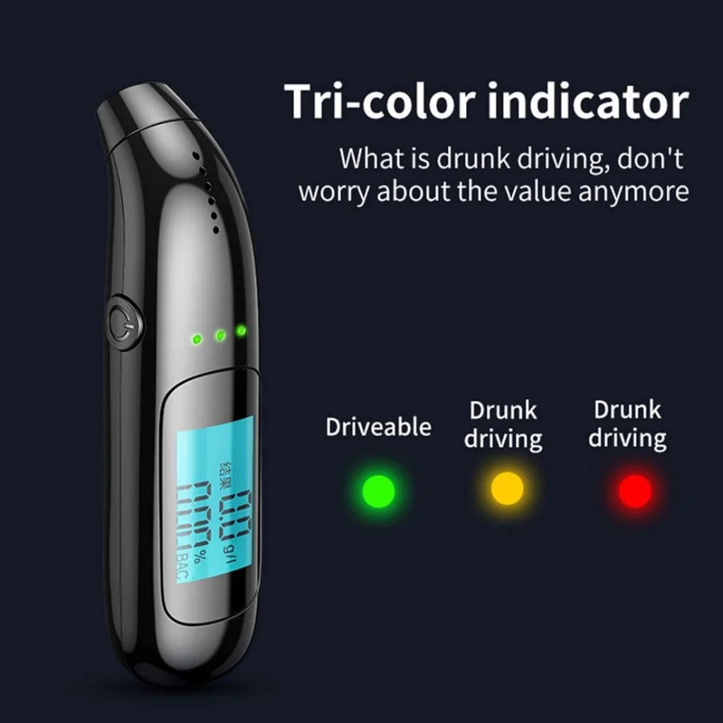 Portable Breathalyzer with Display Rechargeable Digital