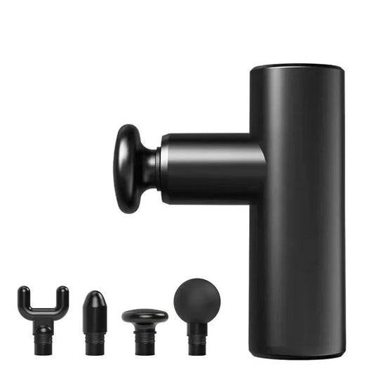 Portable Brushless Muscle Massager - Black - Health &