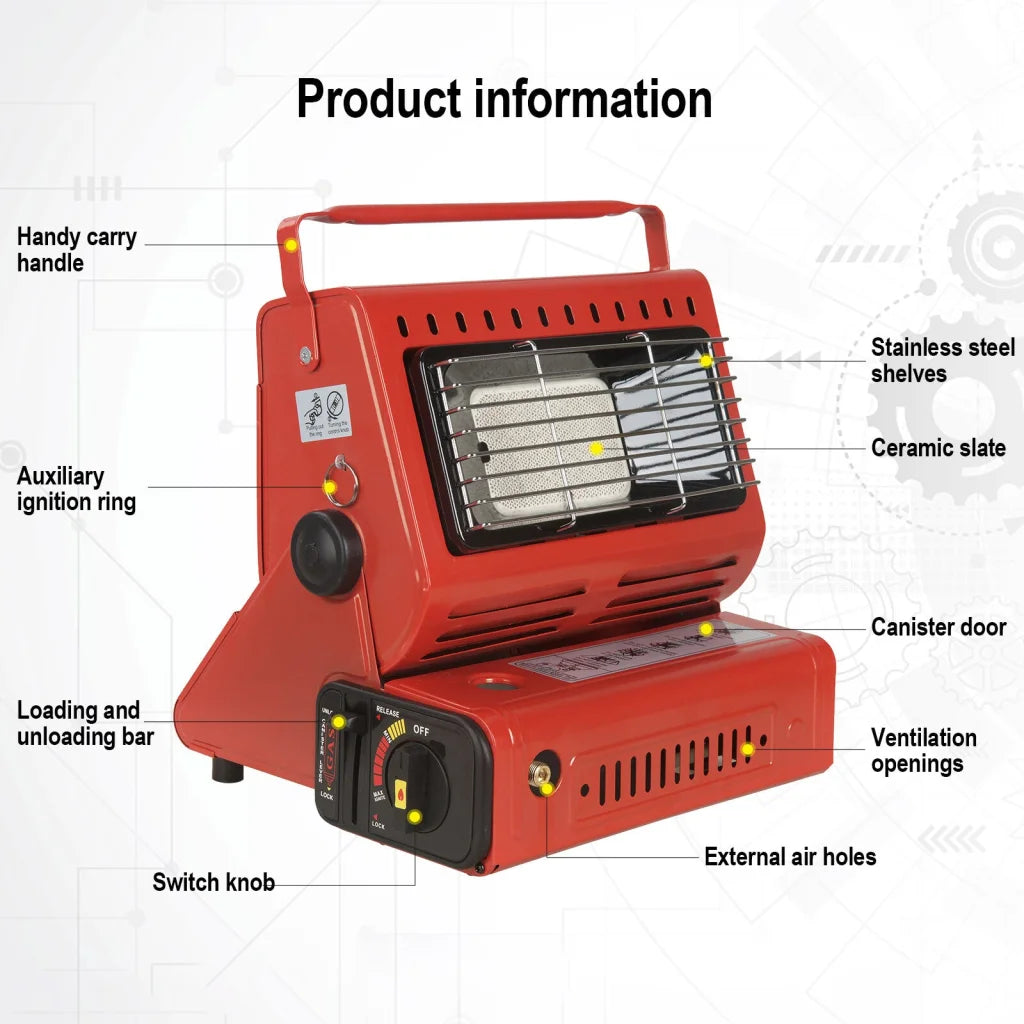 Portable Camping Gas Heater Outdoor Heating Stove Gas