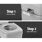 Portable Camping Toilet 20L with Carry Bag Grey - Outdoor