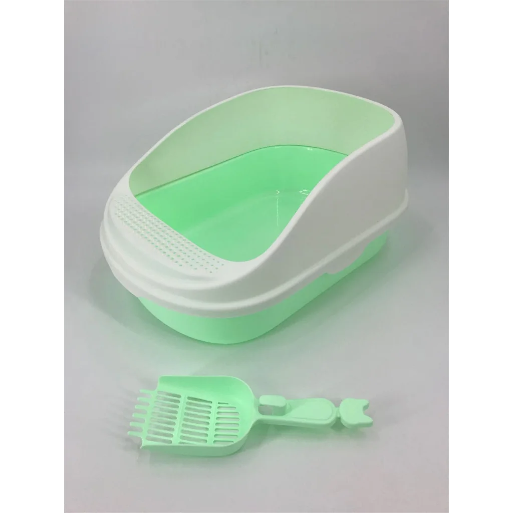 Portable Cat Toilet Litter Box Tray House with Scoop