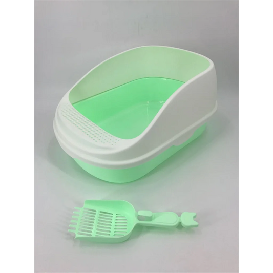 Portable Cat Toilet Litter Box Tray House with Scoop