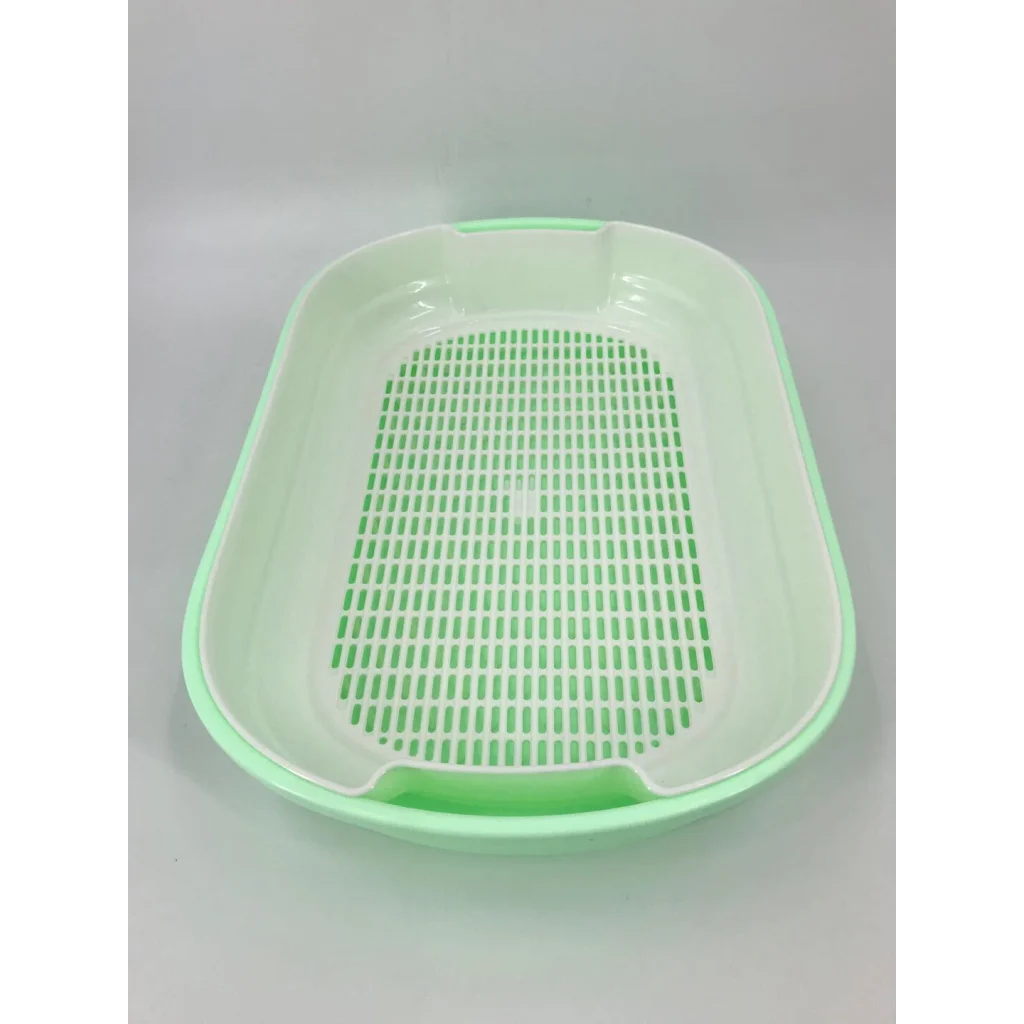 Portable Cat Toilet Litter Box Tray with Scoop & Grid Tray