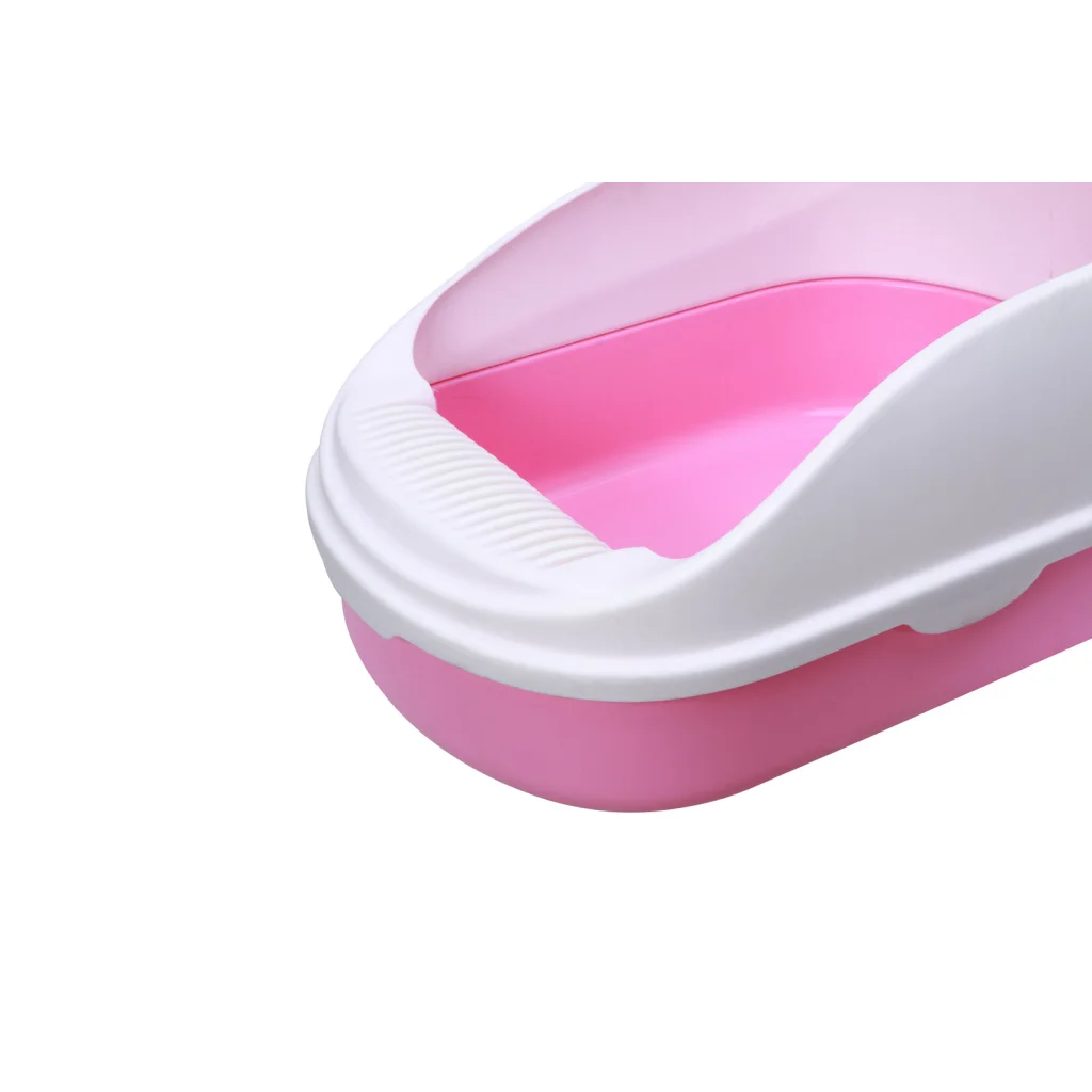 Portable Cat Toilet Litter Box Tray with Scoop & Grid Tray