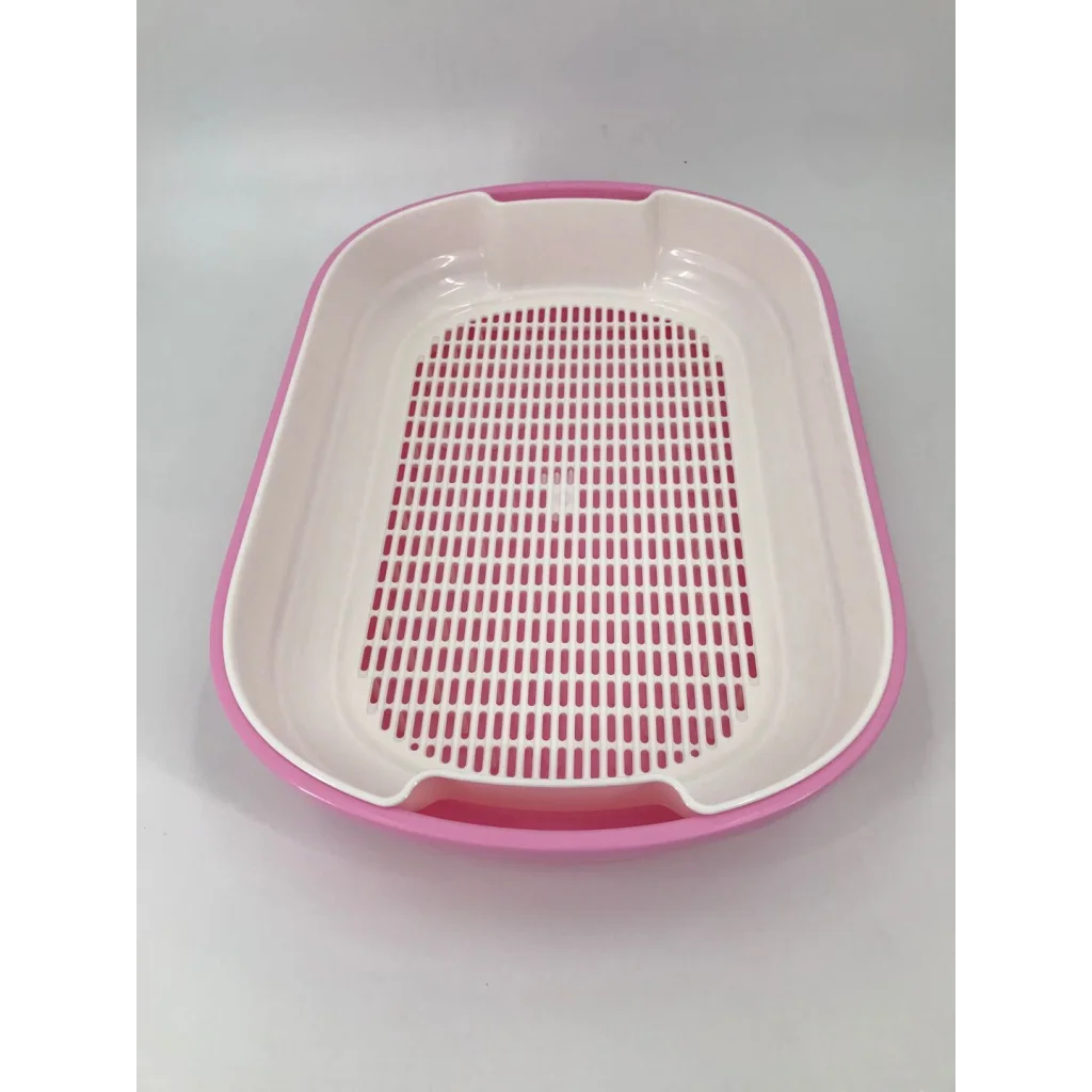 Portable Cat Toilet Litter Box Tray with Scoop & Grid Tray