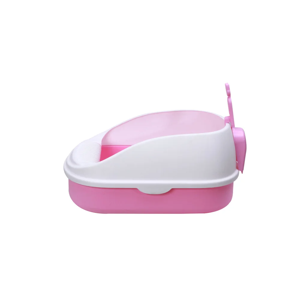 Portable Cat Toilet Litter Box Tray with Scoop & Grid Tray