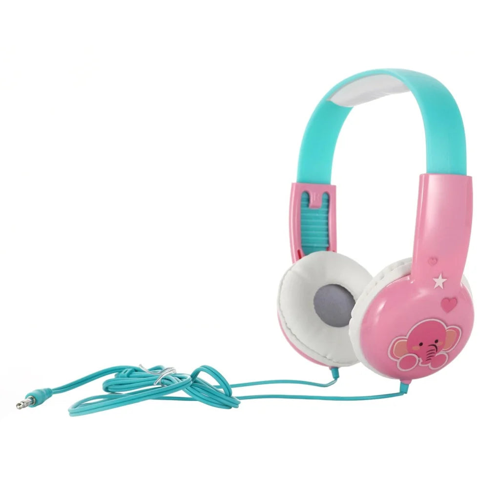 Portable Children’S Wired Headphones - Black Yellow