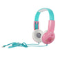 Portable Children’S Wired Headphones - Pink Green