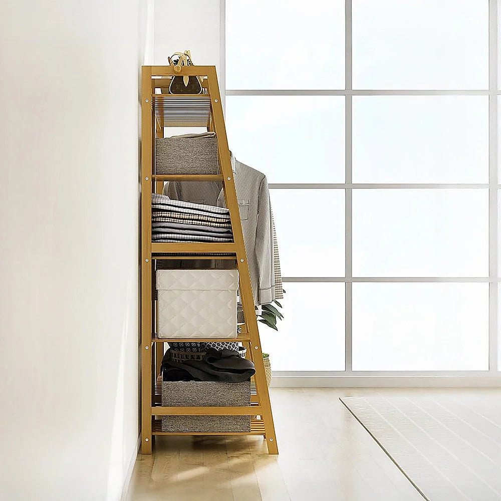 Rack with clothes coat garment stand rail