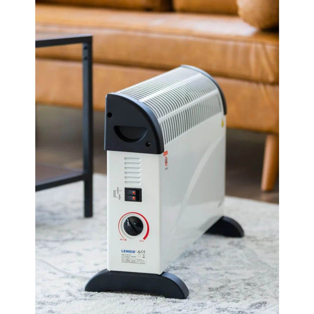 Portable Convector Heater 2000W 3 Heat Settings - Appliances