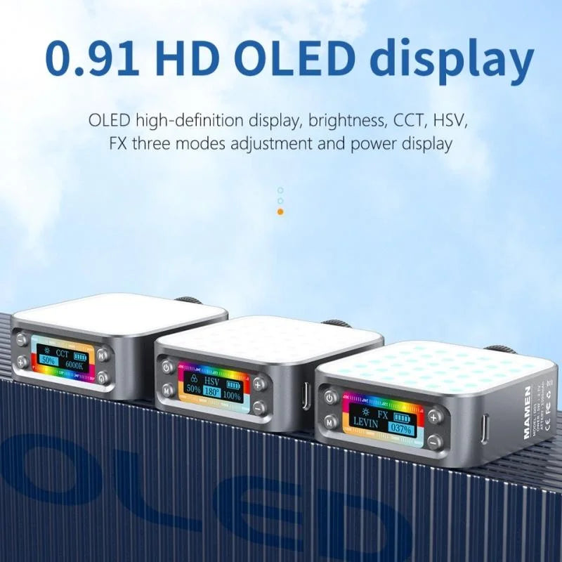 Portable Dimmable Rgb Fill Light for Photography and Phone