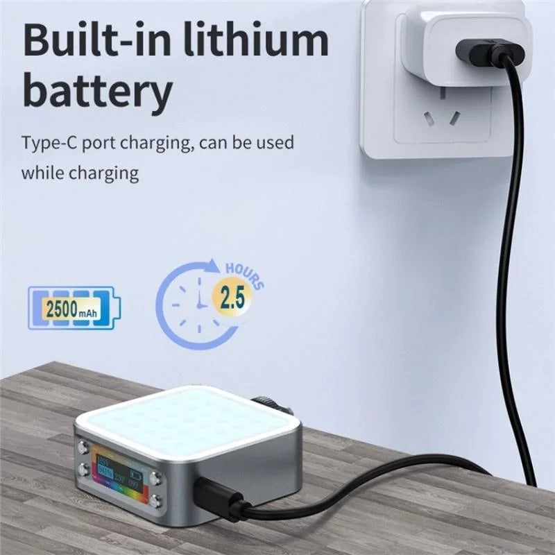 Portable Dimmable Rgb Fill Light for Photography and Phone