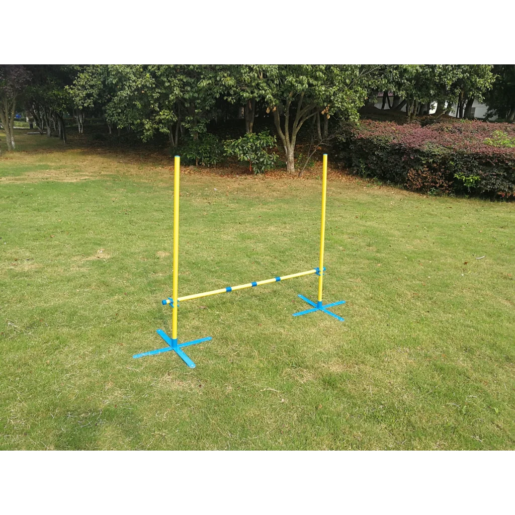 Portable Dog Puppy Training Jump Bar Poles Agility Post