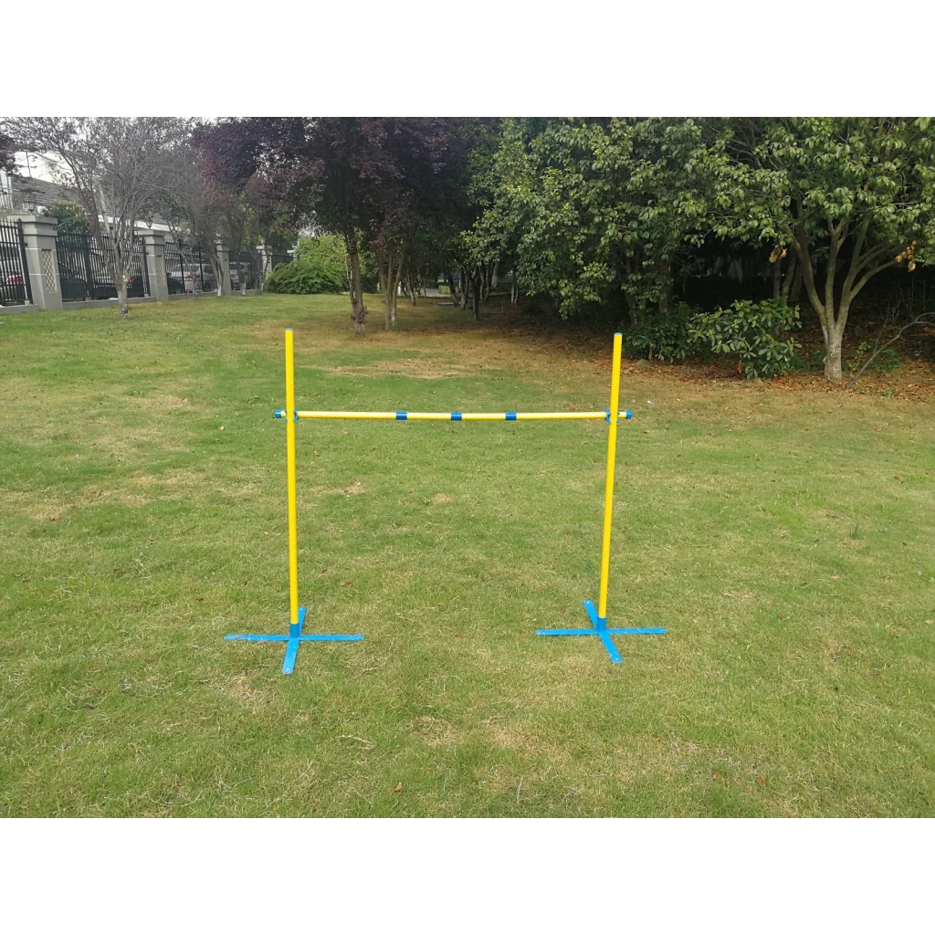 Portable Dog Puppy Training Jump Bar Poles Agility Post