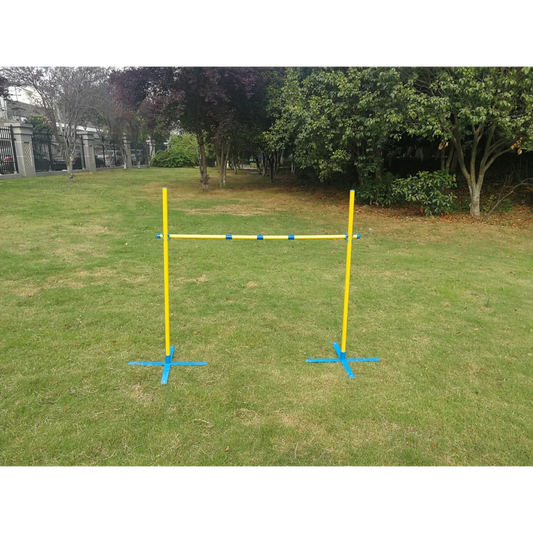 Portable Dog Puppy Training Jump Bar Poles Agility Post