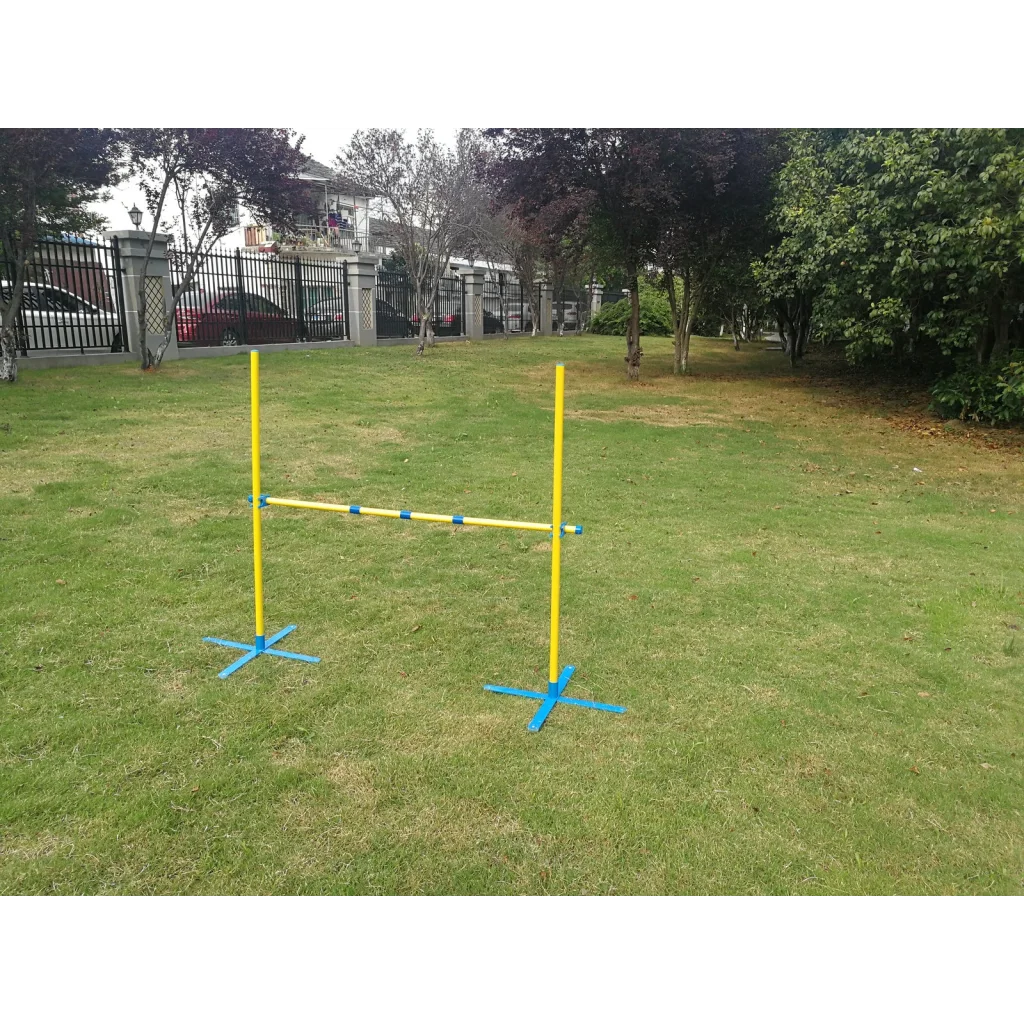 Portable Dog Puppy Training Jump Bar Poles Agility Post
