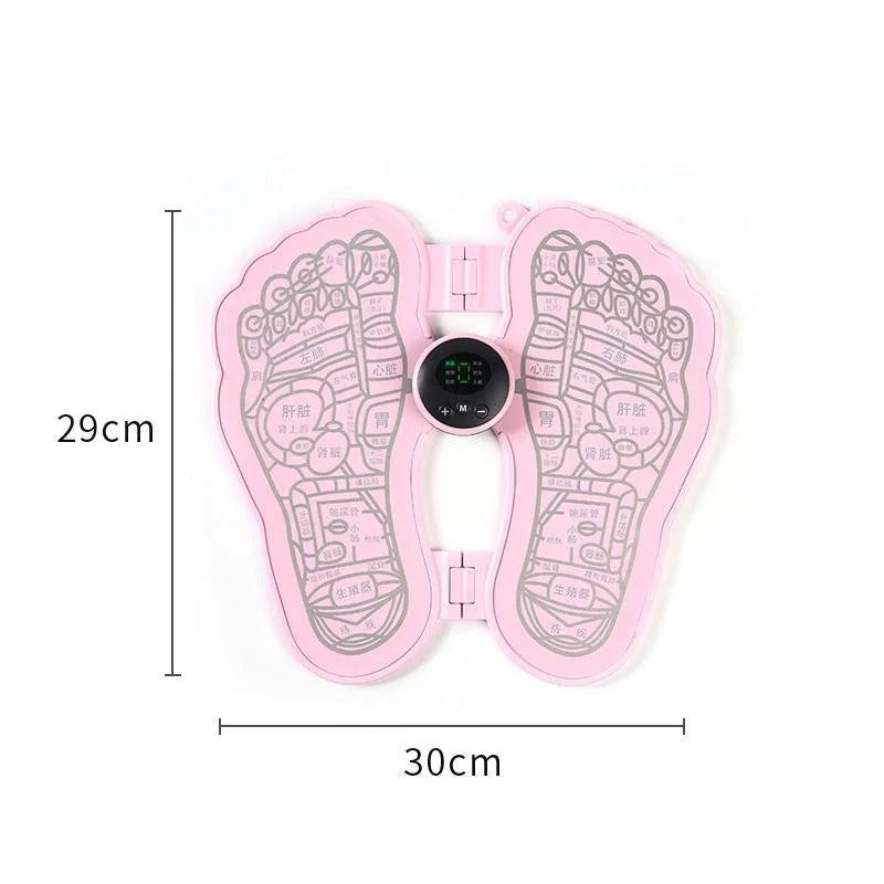 Portable Elderly Foot Massager Pink Battery - Health &