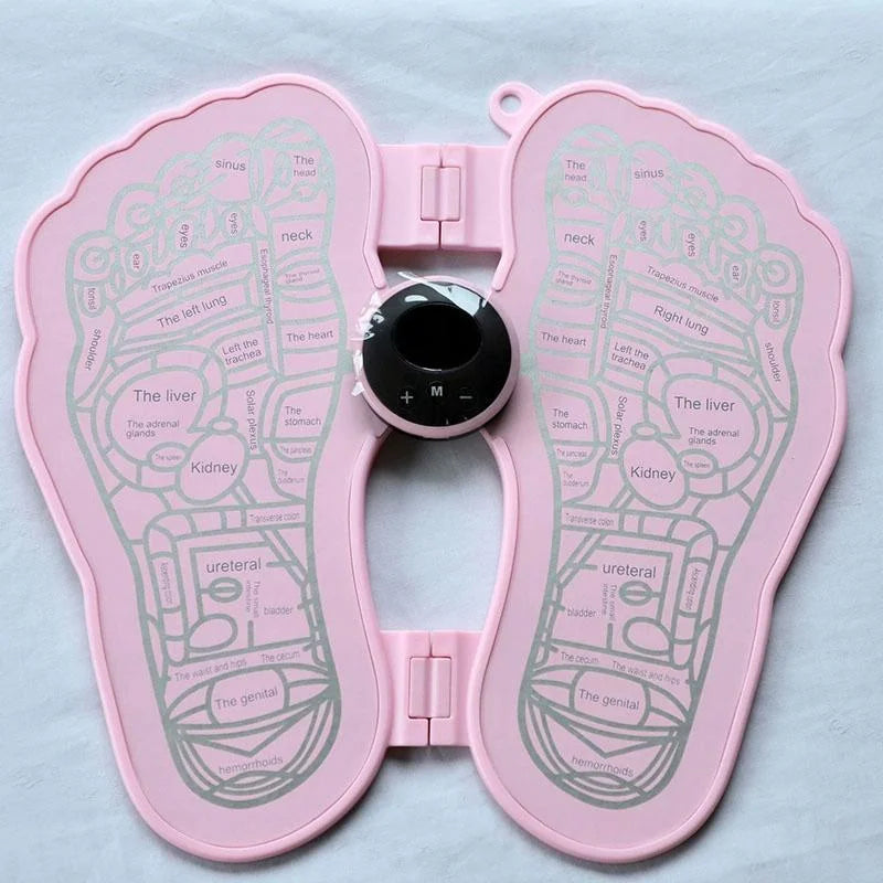 Portable Elderly Foot Massager Pink Rechargeable - Health &