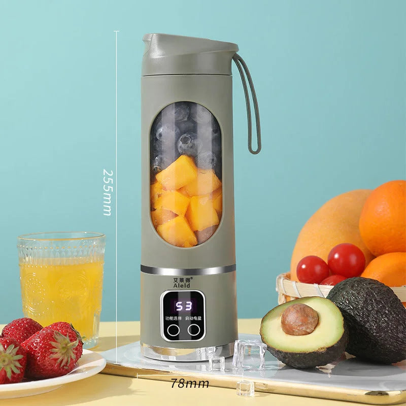 Portable Electric Juicer Blender - 450ml USB Rechargeable