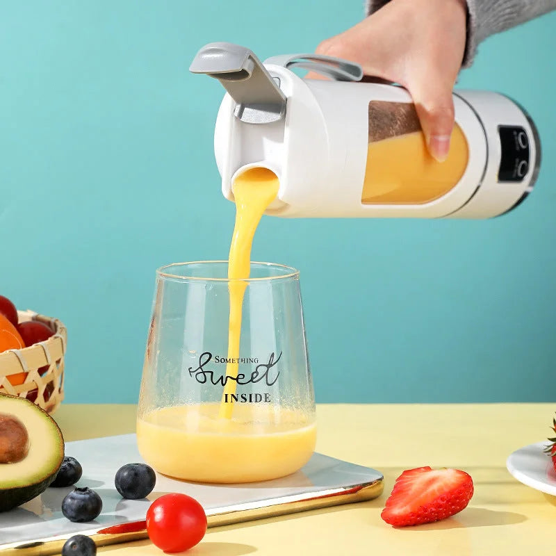 Portable Electric Juicer Blender - 450ml USB Rechargeable