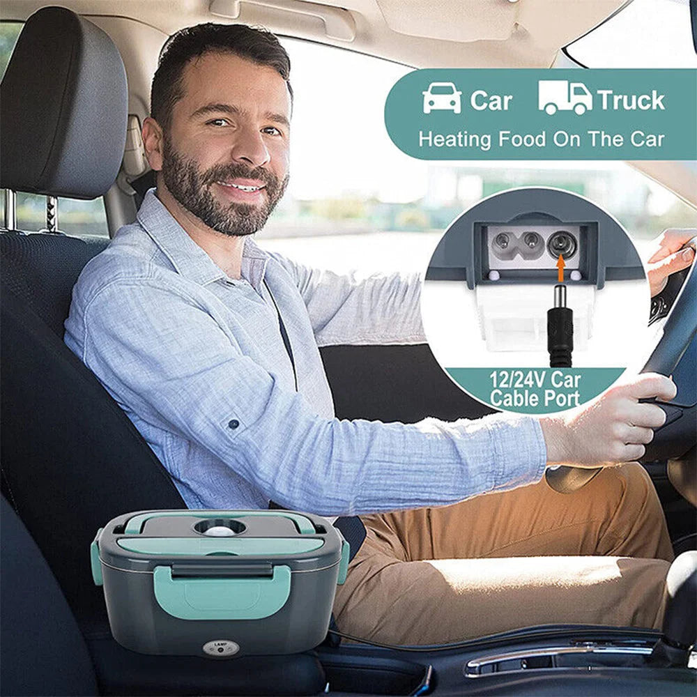 Portable Electric Lunch Box Food Warmer Leakproof Car Picnic