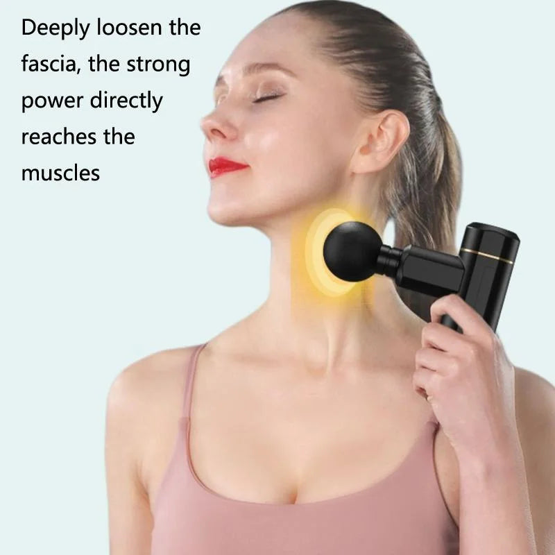 Portable Electric Muscle Massager For Neck And Body - Green