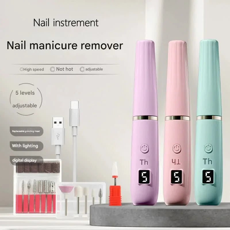 Portable Electric Nail Drill Machine Kit - 18000 RPM