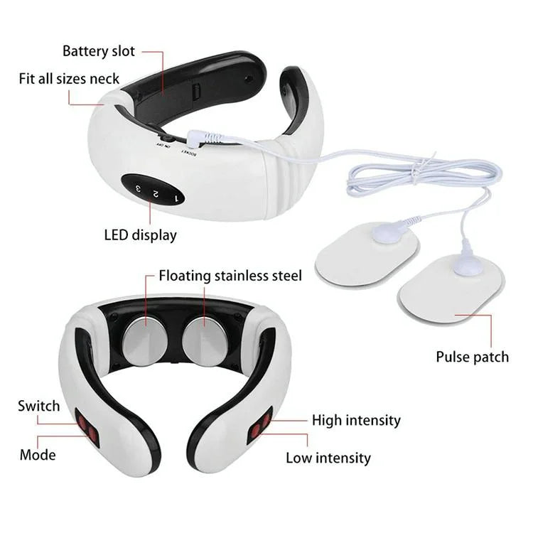 Portable Electric Neck Massager 1300 Mah Usb Charging