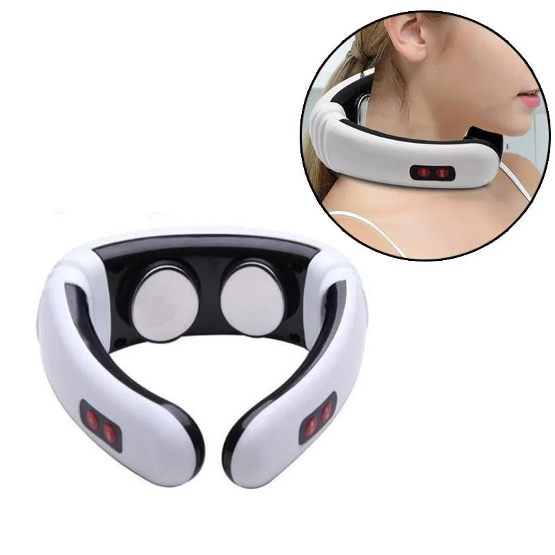 Portable Electric Neck Massager Battery Powered - Health &
