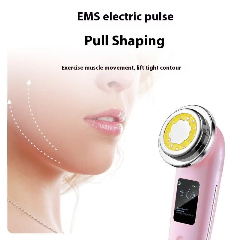 Portable EMS Face Sculpting Tool - LED Photon Hot Compress