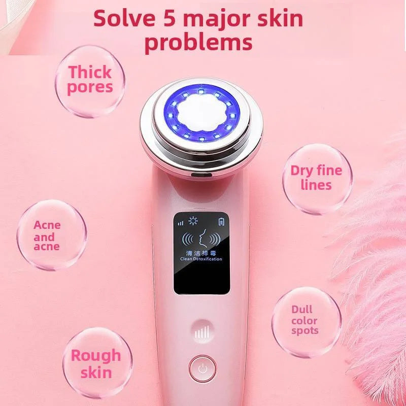 Portable EMS Face Sculpting Tool - LED Photon Hot Compress