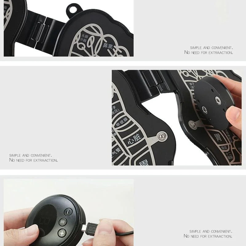 Portable Ems Foot Massager Elderly Relaxing Pulse Therapy