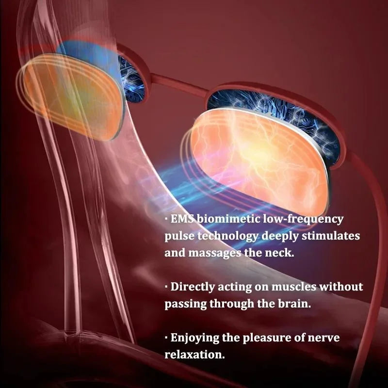 Portable Ems Neck Massager For Shoulder & Cervical Therapy