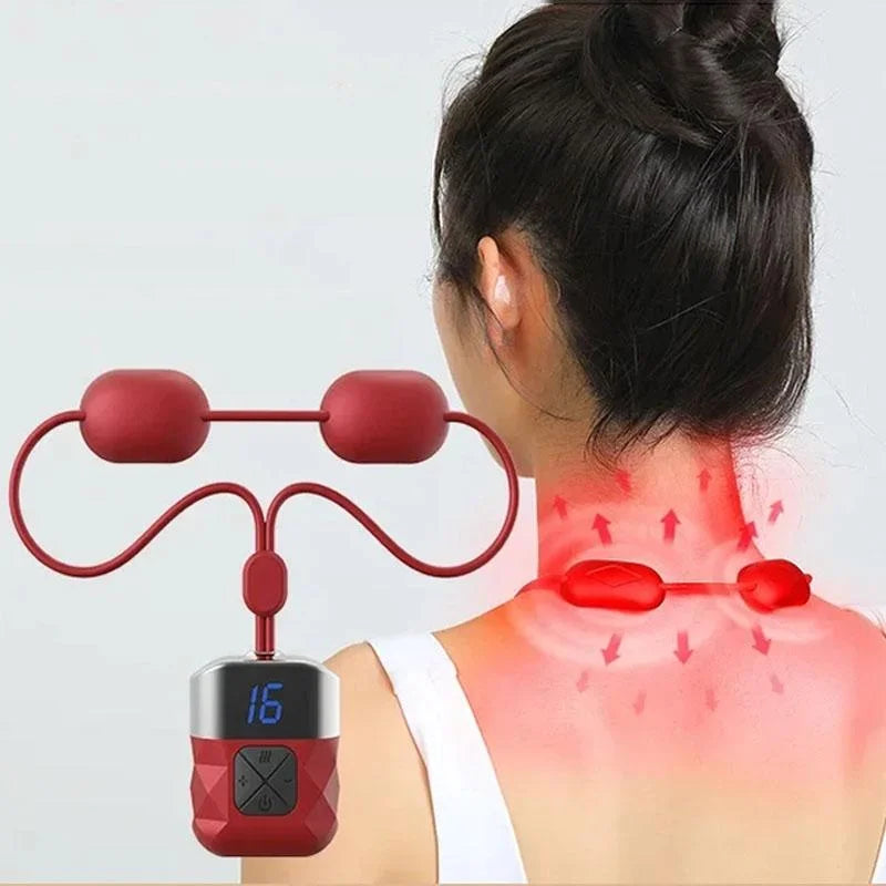 Portable Ems Neck Massager For Shoulder & Cervical Therapy