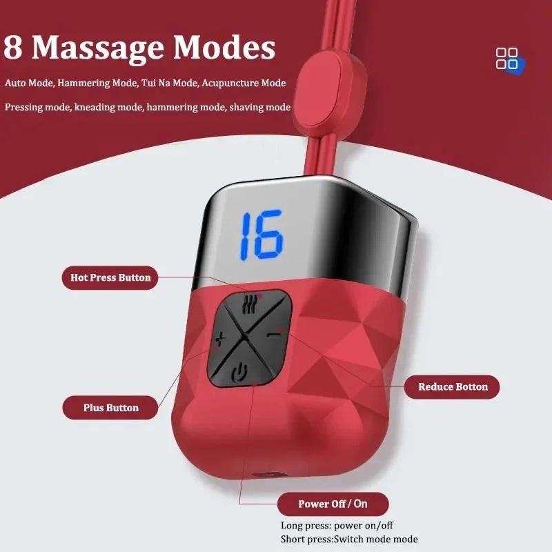 Portable Ems Neck Massager For Shoulder & Cervical Therapy