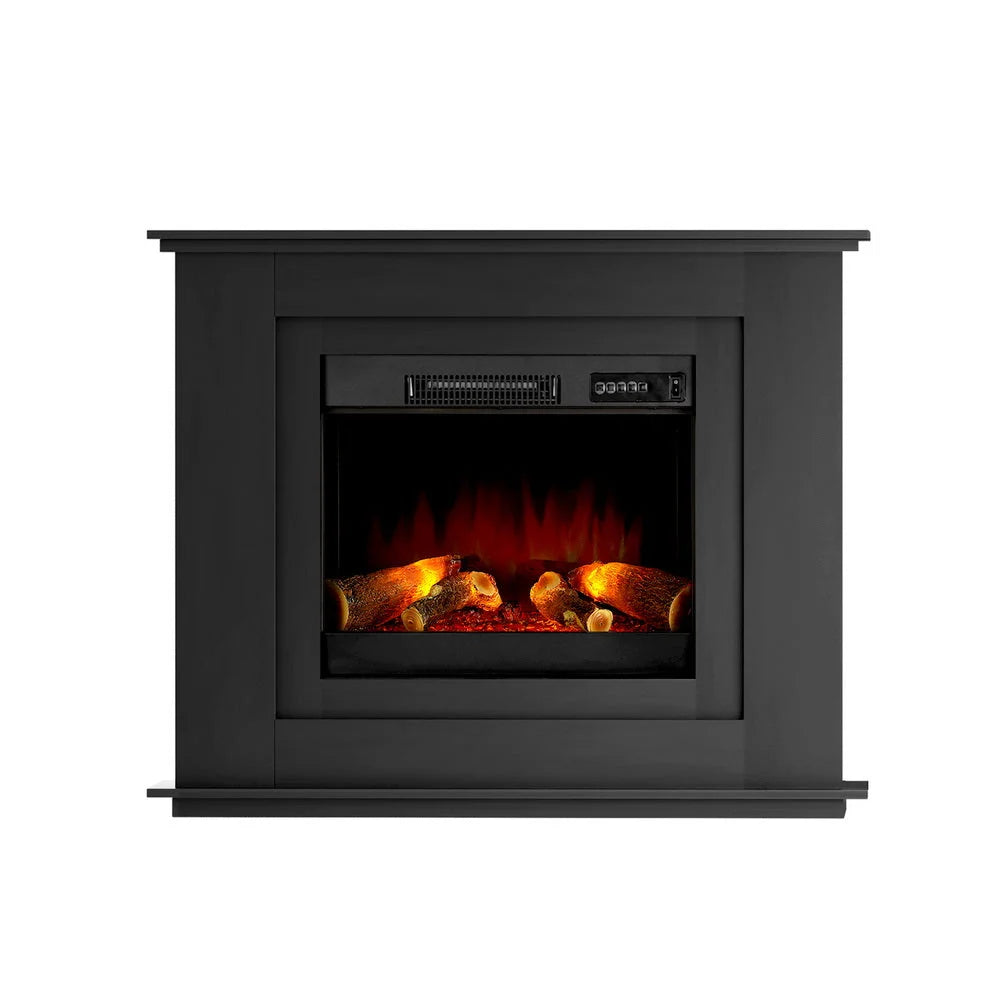 Portable Fireplace Mantle 2000W Fire Log Wood Heater 3D
