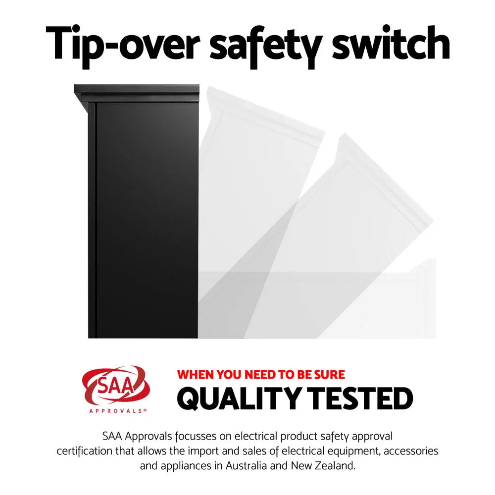 Portable Fireplace Mantle 2000W Fire Log Wood Heater 3D