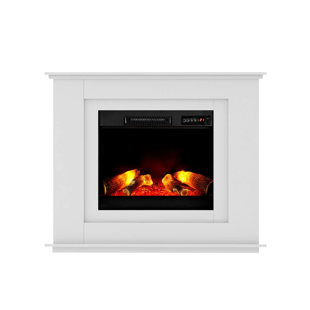 Portable Fireplace Mantle 2000W Fire Log Wood Heater 3D