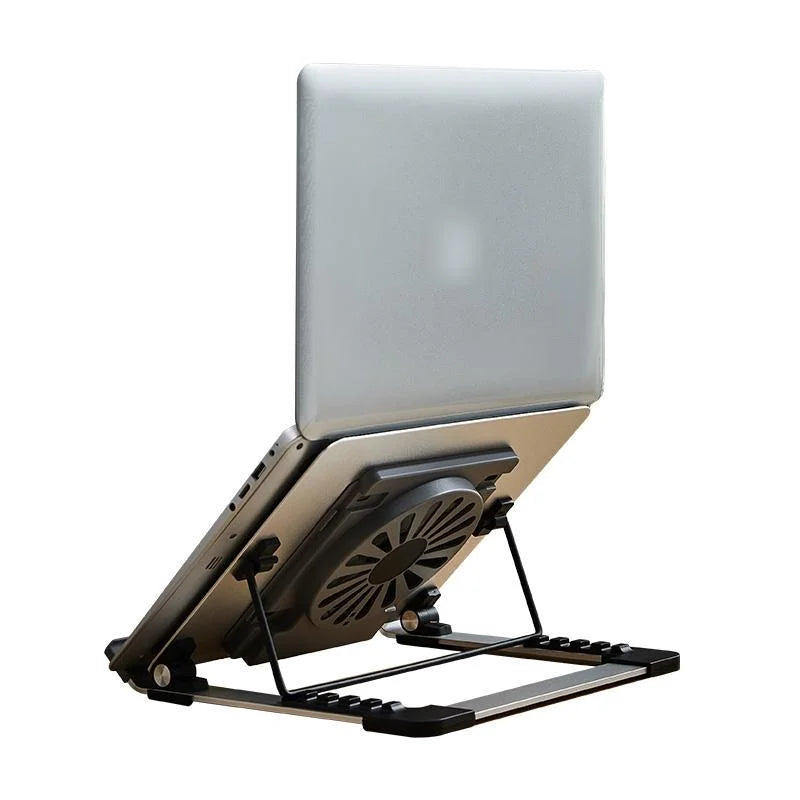 Portable Foldable Laptop Stand with Adjustable Fan