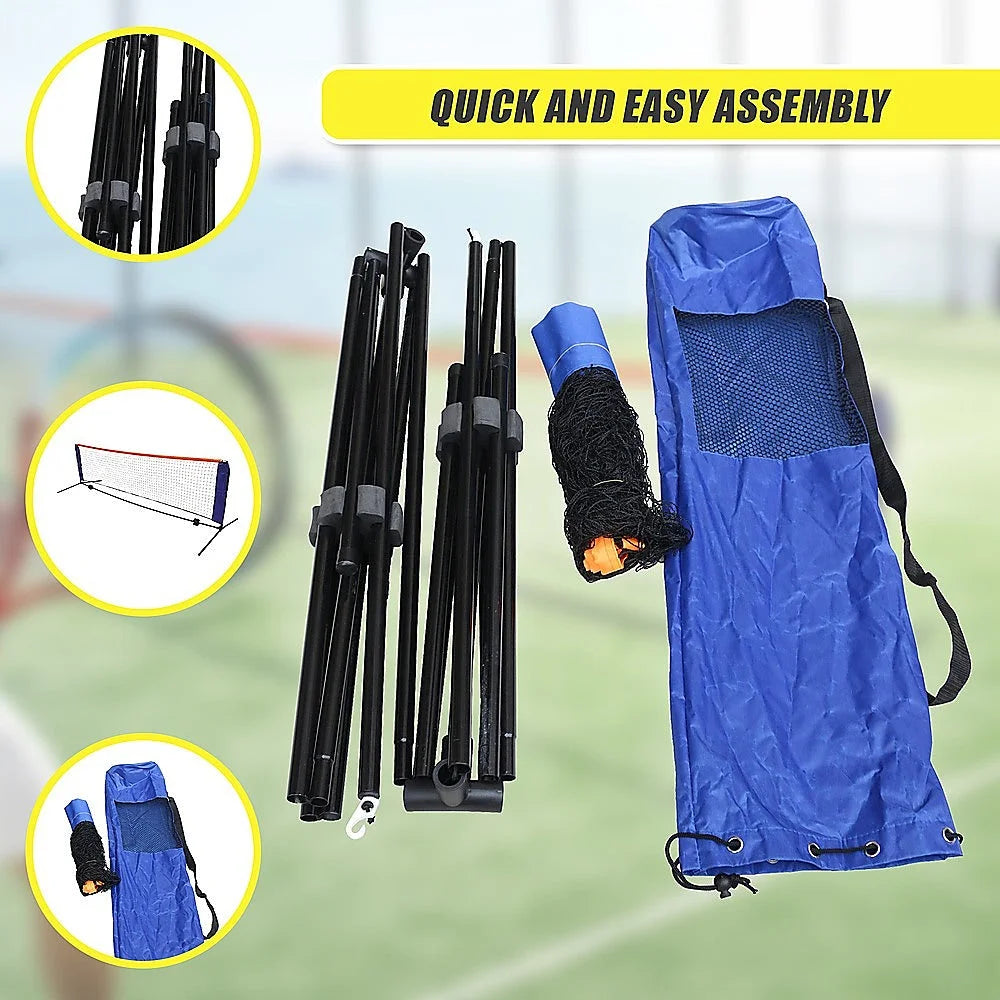 Portable Foldable Mini Tennis Net & Post Set 6 Meters